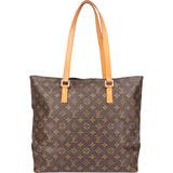 Louis Vuitton Canvas Monogram Cabas Mezzo Shoulder Bag
