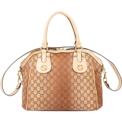 Gucci GG Chic Monogram Scarlett Handbag - vintageandkickz