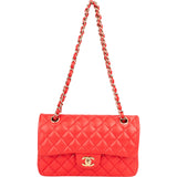 Chanel Quilted Caviar Leather Small Double Flap Crossbody Bag