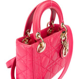 Christian Dior Quilted Leather Mini Lady Dior Handbag