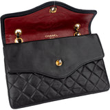 Chanel Quilted Lambskin 24K Gold Double Flap Shoulder Bag