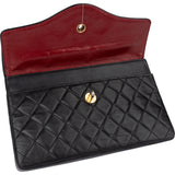 Chanel Quilted Lambskin 24K Gold Double Flap Shoulder Bag