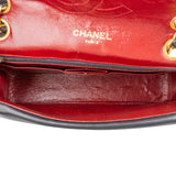 Chanel Quilted Lambskin 24K Gold Double Flap Shoulder Bag