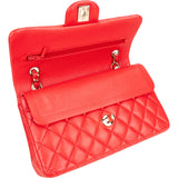 Chanel Quilted Caviar Leather Small Double Flap Crossbody Bag