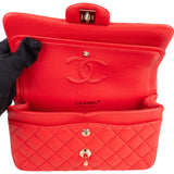 Chanel Quilted Caviar Leather Small Double Flap Crossbody Bag