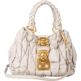 Miu Miu Quilted Leather Handbag