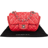 Chanel Quilted Perforated Lambskin Single Flap Crossbody Bag