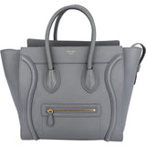 Celine Gris Leather Luggage Handbag