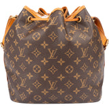 Louis Vuitton Canvas Monogram Sac Noe Petit Shoulder Bag