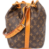 Louis Vuitton Canvas Monogram Sac Noe Petit Shoulder Bag