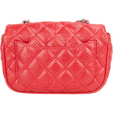 Chanel Quilted Perforated Lambskin Single Flap Crossbody Bag
