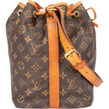Louis Vuitton Canvas Monogram Sac Noe Petit Shoulder Bag