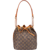 Louis Vuitton Canvas Monogram Sac Noe Petit Shoulder Bag