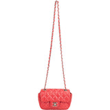 Chanel Quilted Perforated Lambskin Single Flap Crossbody Bag
