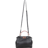 Fendi Black Leather Peekaboo Handbag