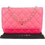 Chanel Quilted Lambskin Wallet On Chain Crossbody Bag