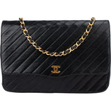 Chanel Quilted Lambskin 24K Gold Single Flap Shoulder Bag