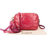 Gucci Patent Leather GG Soho Crossbody Bag