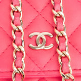 Chanel Quilted Lambskin Wallet On Chain Crossbody Bag