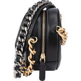 Chanel 19 Quilted Lambskin Round Crossbody Bag