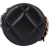 Chanel 19 Quilted Lambskin Round Crossbody Bag