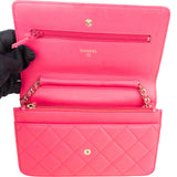 Chanel Quilted Lambskin Wallet On Chain Crossbody Bag