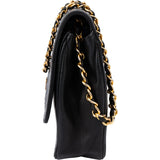 Chanel Quilted Lambskin 24K Gold Single Flap Shoulder Bag