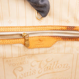 Louis Vuitton Damier Azur Monogram Neverfull MM Shopper Handbag