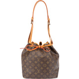 Louis Vuitton Canvas Monogram Sac Noe Petit Shoulder Bag