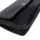 Chanel Quilted Lambskin 24K Gold Single Flap Shoulder Bag