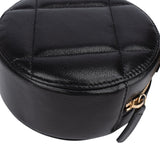 Chanel 19 Quilted Lambskin Round Crossbody Bag