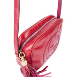 Gucci Patent Leather GG Soho Crossbody Bag