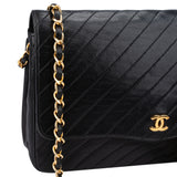 Chanel Quilted Lambskin 24K Gold Single Flap Shoulder Bag