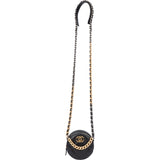 Chanel 19 Quilted Lambskin Round Crossbody Bag