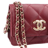 Chanel Quilted Lambskin Trendy Micro Crossbody Bag