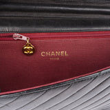 Chanel Quilted Lambskin 24K Gold Single Flap Shoulder Bag