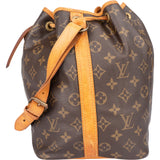 Louis Vuitton Canvas Monogram Sac Noe Petit Shoulder Bag