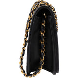 Chanel Quilted Lambskin 24K Gold Single Flap Shoulder Bag