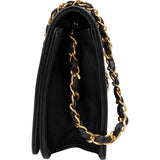 Chanel Quilted Lambskin 24K Gold Single Flap Shoulder Bag