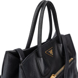 Prada Black Calfskin Vitello Handbag