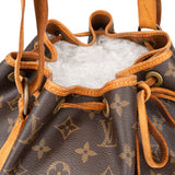Louis Vuitton Canvas Monogram Sac Noe Petit Shoulder Bag
