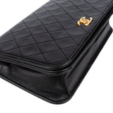 Chanel Quilted Lambskin 24K Gold Single Flap Shoulder Bag