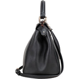 Fendi Black Leather Peekaboo Handbag