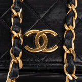 Chanel Quilted Lambskin 24K Gold Single Flap Shoulder Bag