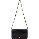Chanel Quilted Lambskin 24K Gold Single Flap Shoulder Bag