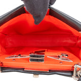 Fendi Black Leather Peekaboo Handbag