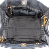 Prada Black Calfskin Vitello Handbag