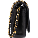 Chanel Quilted Lambskin 24K Gold Single Flap Shoulder Bag