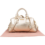 Miu Miu Golden Soft Leather City Handbag