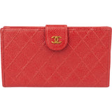 Chanel Quilted Caviar Leather CC Wallet